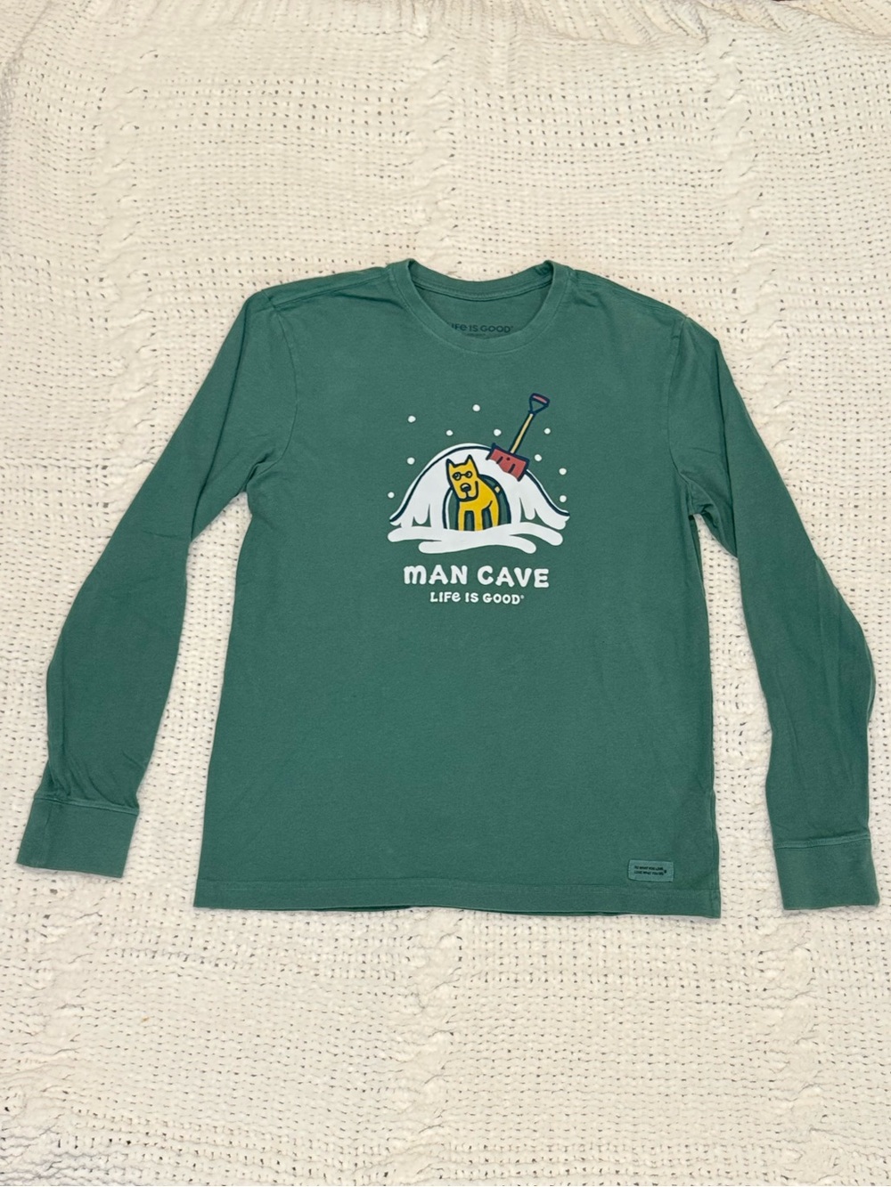 Green Life is Good Man Cave Long Sleeve T-Shirt